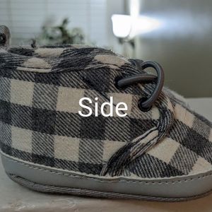 3-6 month Just one you Carter's  baby checkered shoes